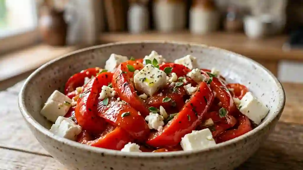 Poivrons Fondants et Feta Crémeuse - Photo de présentation