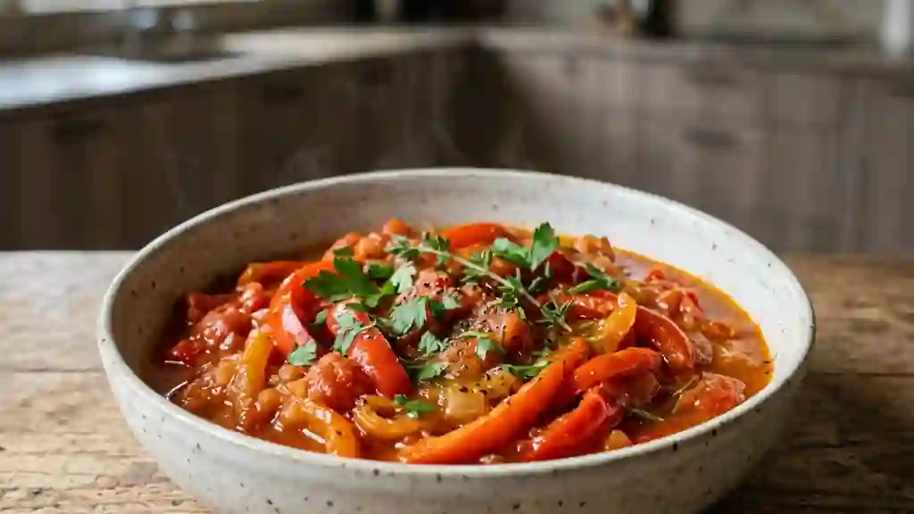 Poivrons fondants à la provençale - Photo de présentation