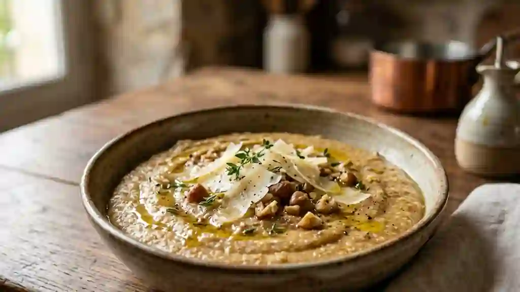 Polenta crémeuse à la châtaigne - Photo de présentation