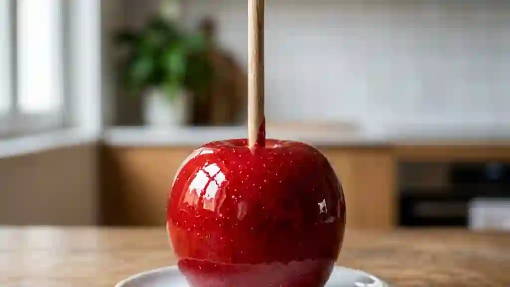 Pomme d'amour au caramel craquant - Photo de présentation