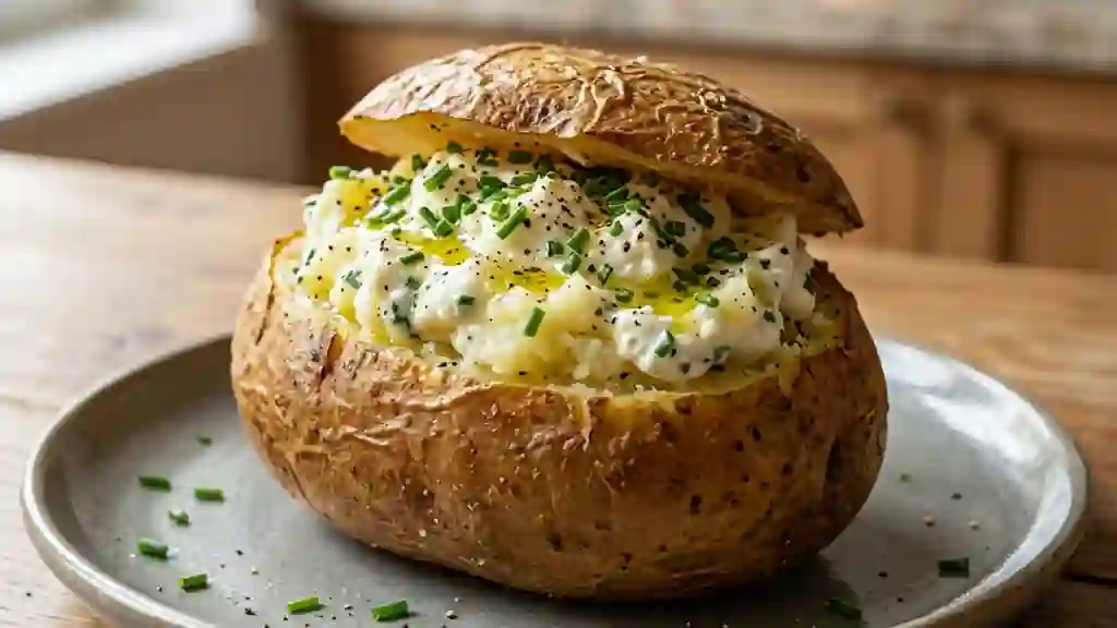 Pomme de terre fondante au fromage frais - Photo de présentation