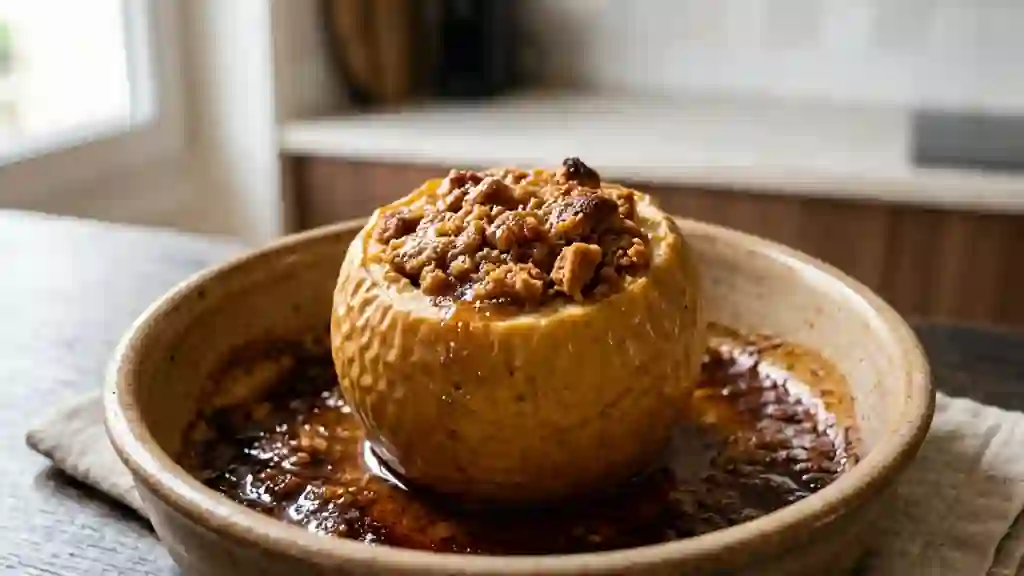Pommes au four fondantes au cœur spéculoos - Photo de présentation