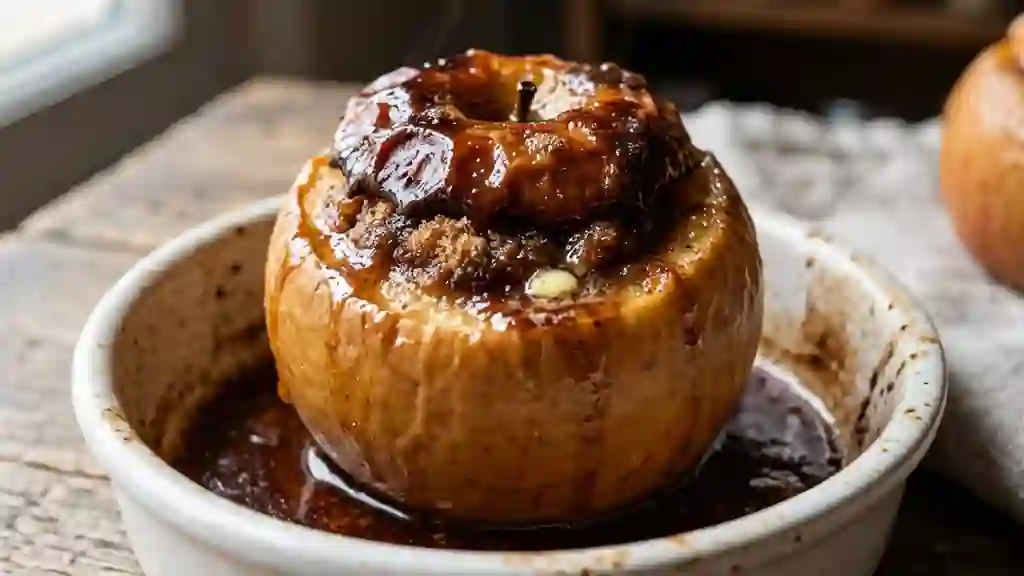 Pommes rôties fondantes cannelle et sucre roux - Photo de présentation