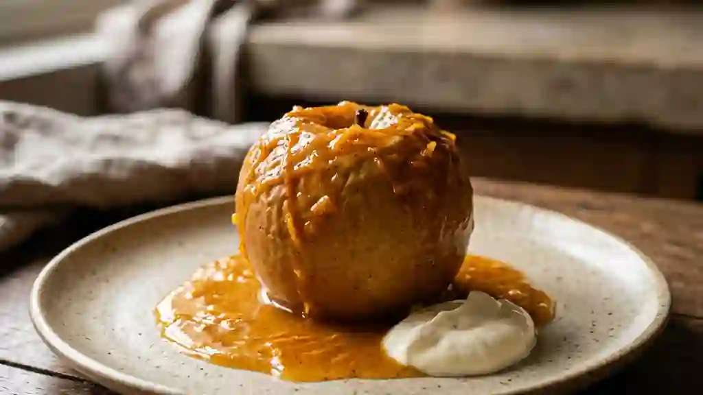 Pommes rôties fondantes au jus d'orange - Photo de présentation