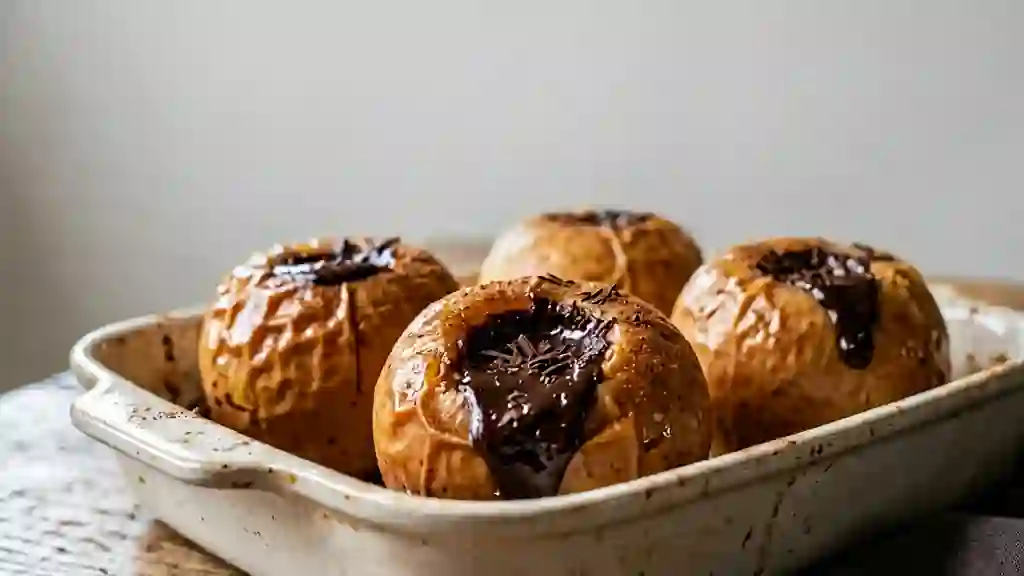 Pommes au Four au Cœur Chocolat Fondant - Photo de présentation