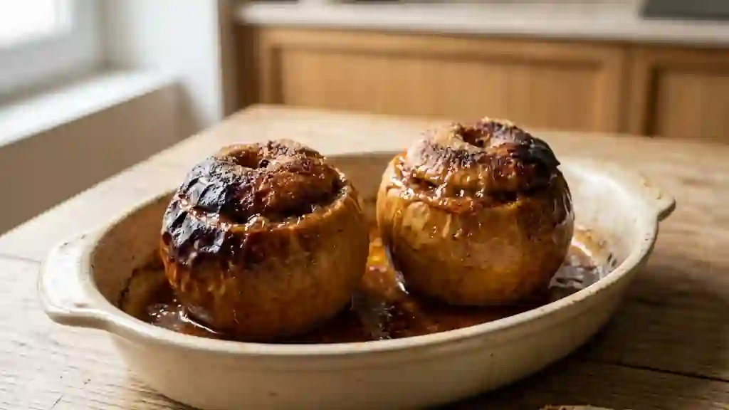 Pommes fondantes à la cannelle et cassonade - Photo de présentation