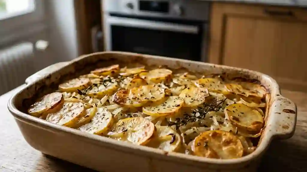 Pommes boulangères fondantes au thym - Photo de présentation