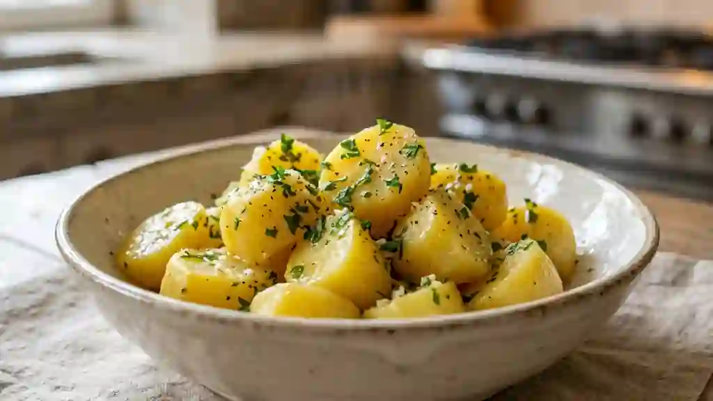 Pommes de terre Alexandre Dumas au beurre d'ail - Photo de présentation