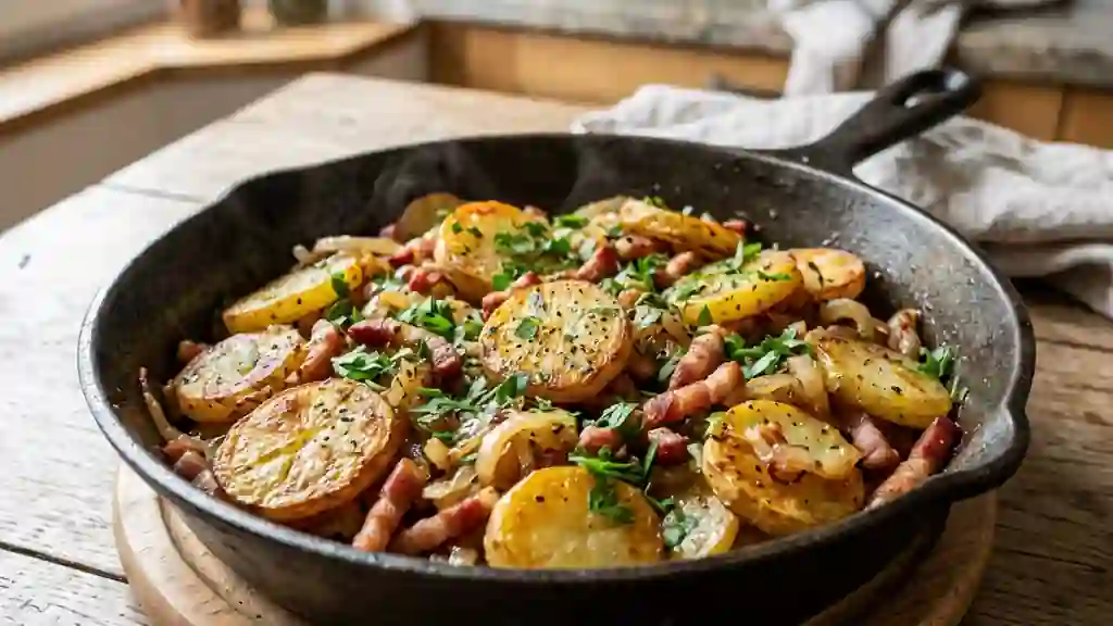 Poêlée ardennaise fondante aux lardons - Photo de présentation
