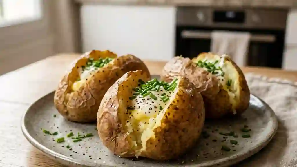 Pommes de terre au four fondantes et crème - Photo de présentation