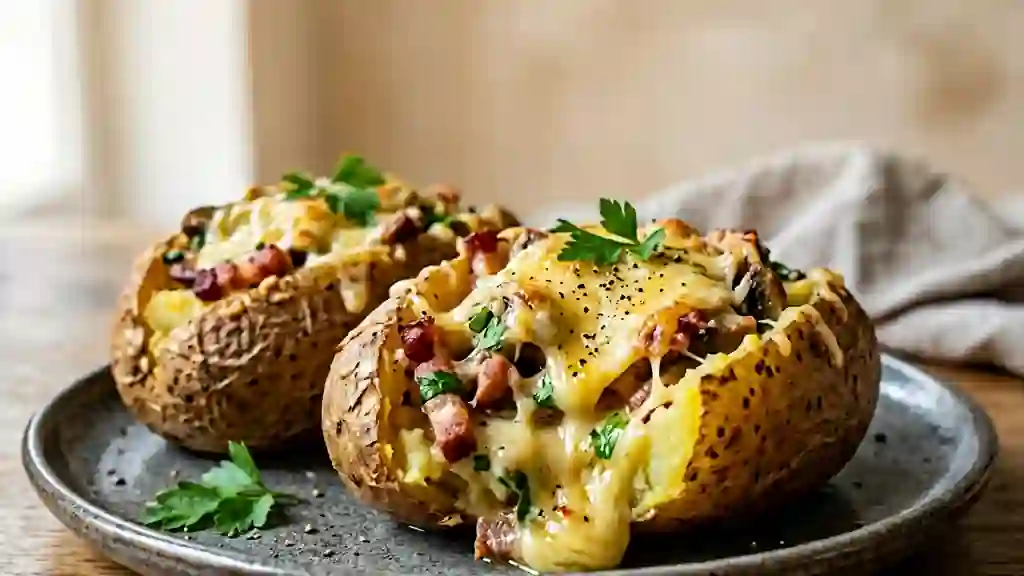 Pommes de terre surprises au gouda fondant - Photo de présentation