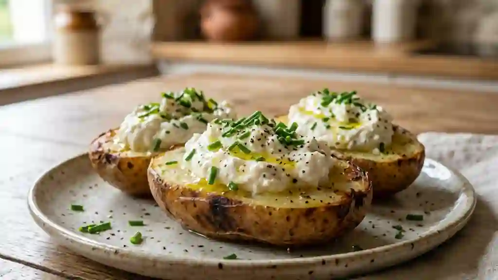 Pommes de terre fondantes au fromage blanc - Photo de présentation