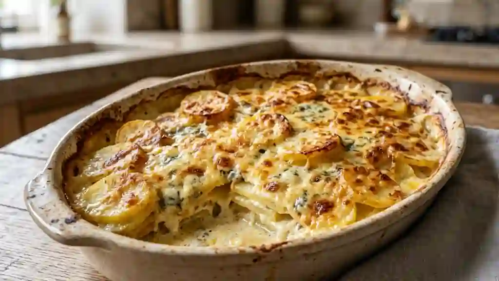 Gratin fondant à la Fourme d'Ambert - Photo de présentation