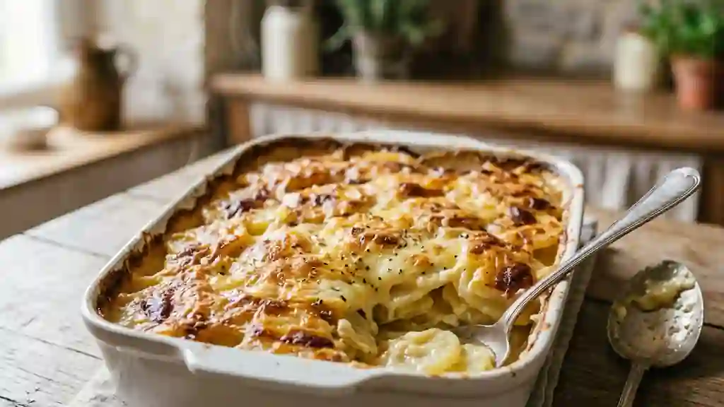 Pommes de terre fondantes au Cantal gratiné - Photo de présentation