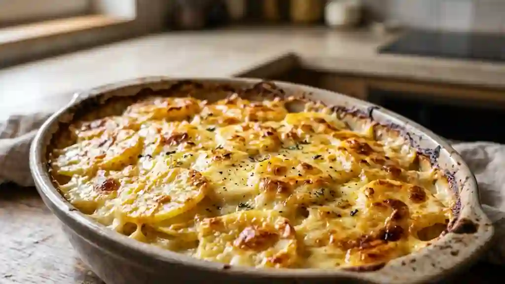 Gratin de pommes de terre à l'Orval fondant - Photo de présentation