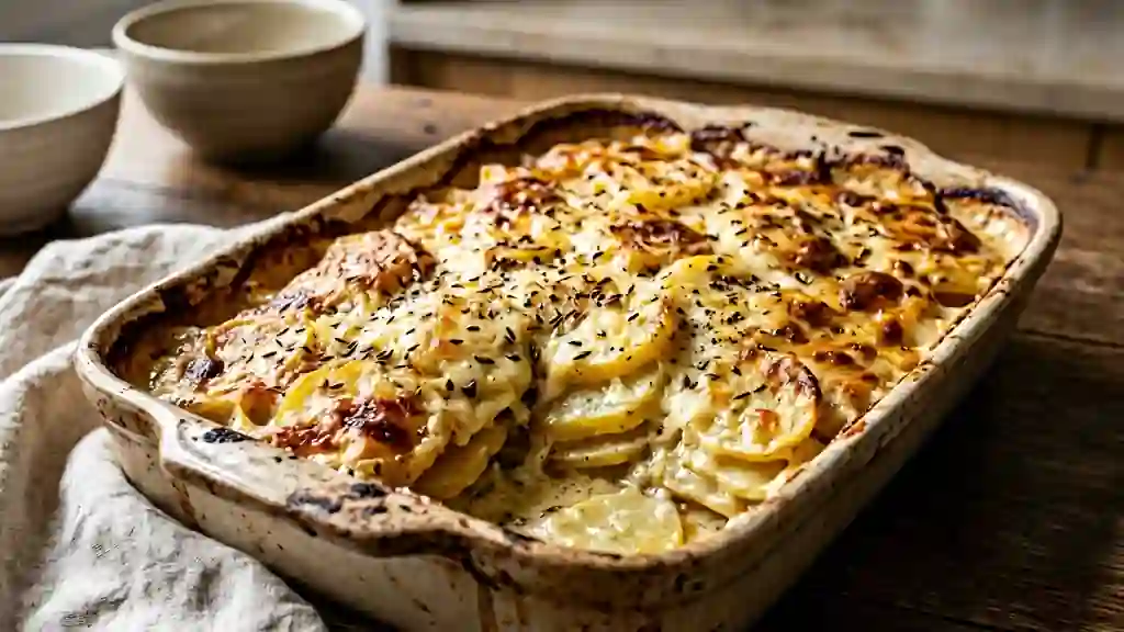 Gratin de pommes de terre fondant au cumin - Photo de présentation