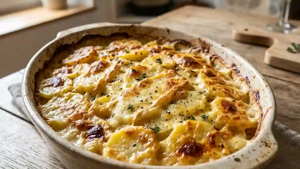 Gratin de pommes de terre fondant au reblochon - Photo de présentation