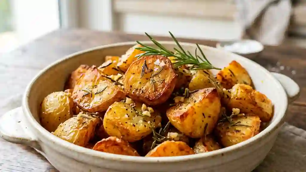 Pommes de terre au romarin croustillantes - Photo de présentation