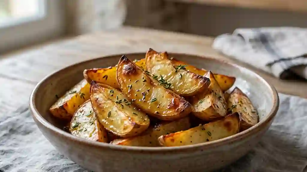 Pommes de terre rôties au miel et thym fondant - Photo de présentation