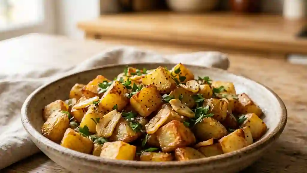 Pommes de terre sautées ail et persillade - Photo de présentation