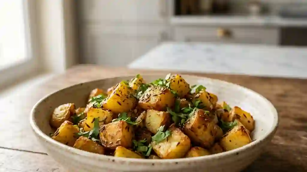 Aloo Zeera aux épices et coriandre - Photo de présentation
