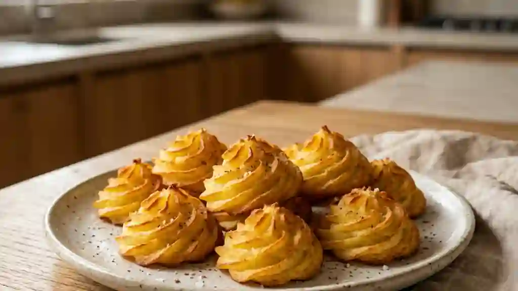 Pommes Duchesse Fondantes et Dorées - Photo de présentation