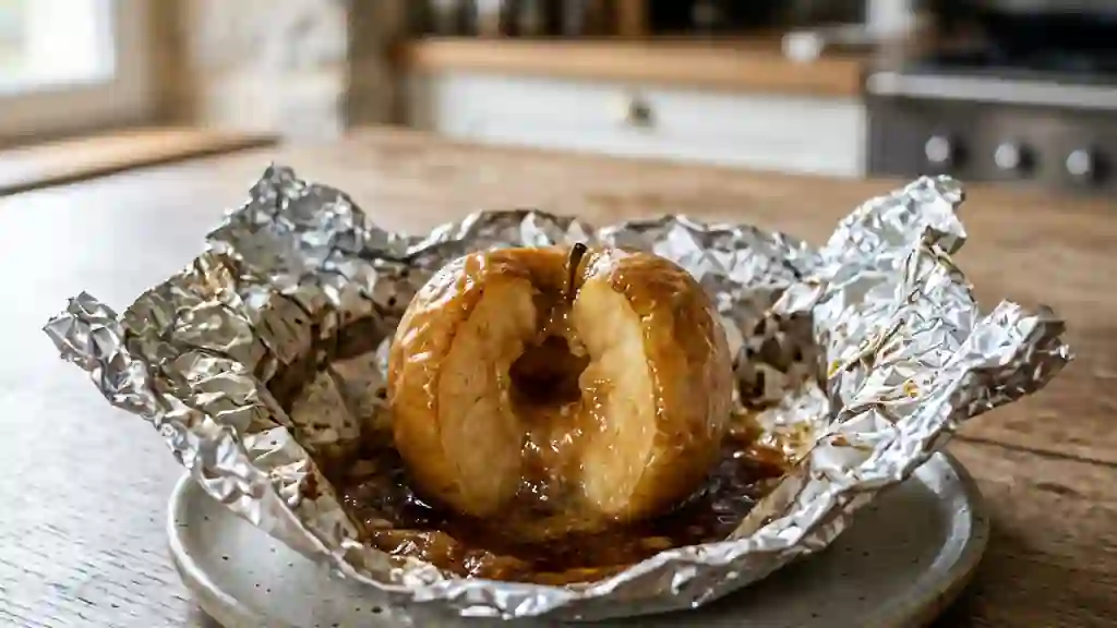 Pommes fondantes cannelle et miel au barbecue - Photo de présentation