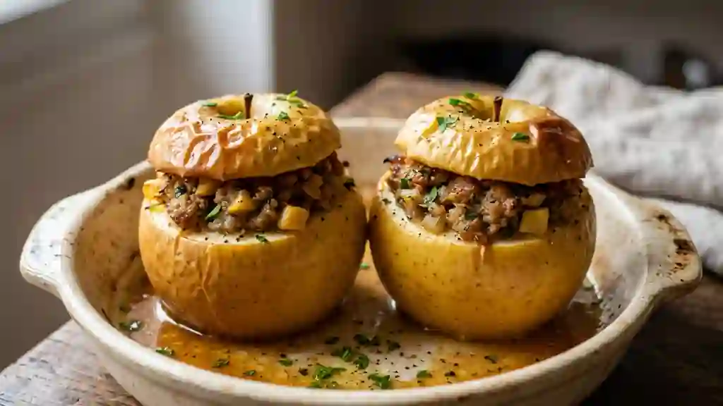 Pommes Farcies au Four, Cœur de Chair Fondant - Photo de présentation
