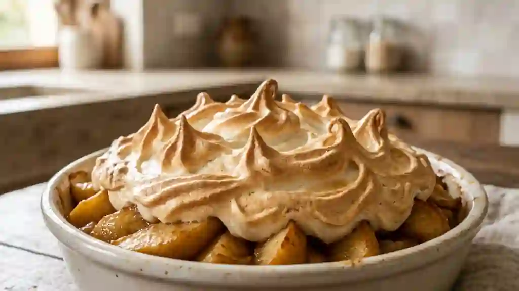 Pommes meringuées fondantes et vanillées - Photo de présentation