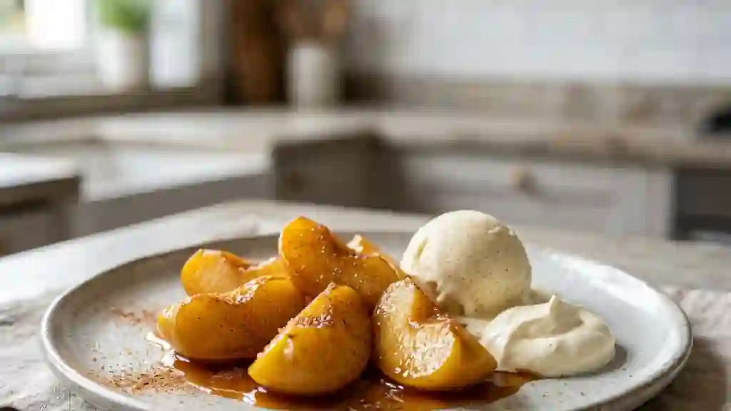 Pommes caramélisées au beurre noisette - Photo de présentation