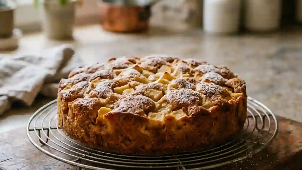 Pompe aux pommes fondante à la cannelle - Photo de présentation