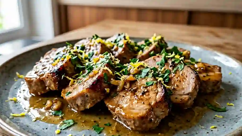 Émincé de Porc Fondant au Citron et Miel - Photo de présentation