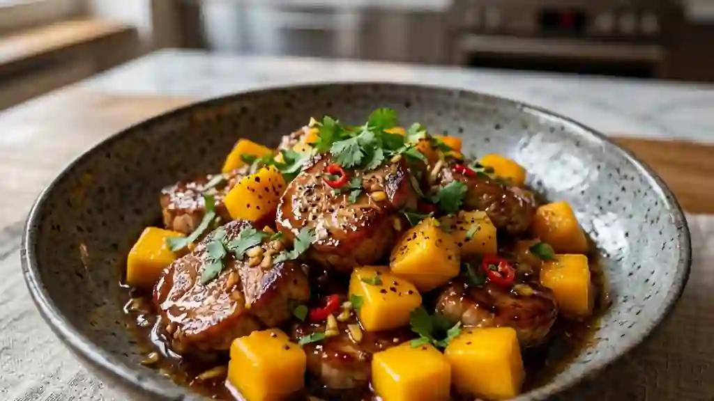 Porc Laqué à la Mangue Fraîche - Photo de présentation