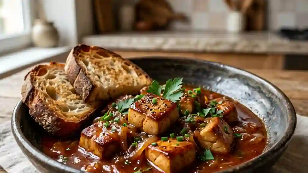 Pörkölt de foie gras fondant au paprika - Photo de présentation