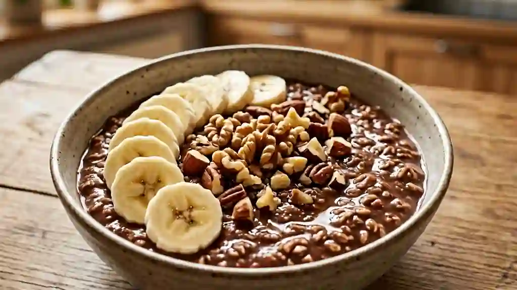 Porridge Cacaoté Crémeux et Banane - Photo de présentation
