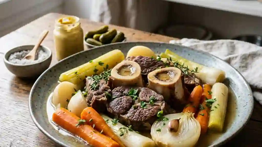 Pot-au-feu traditionnel au bœuf fondant - Photo de présentation