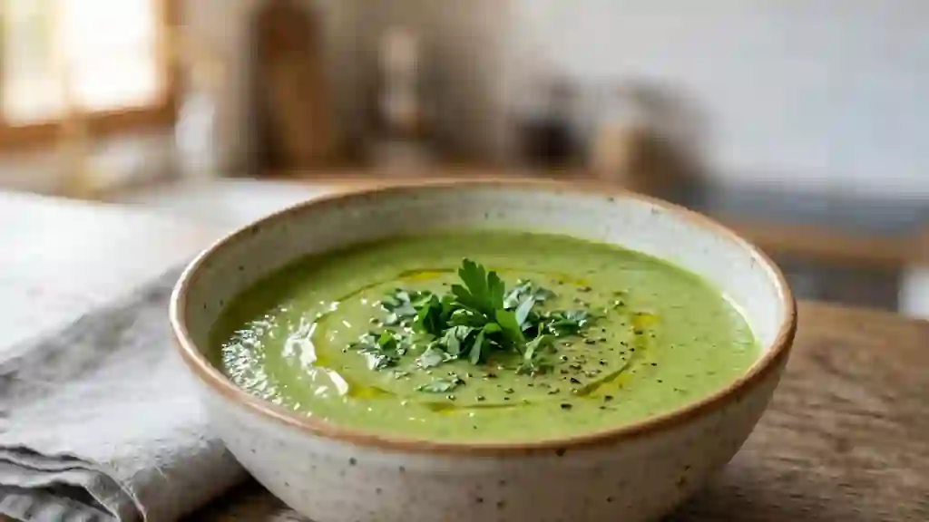 Velouté soyeux au persil frais - Photo de présentation