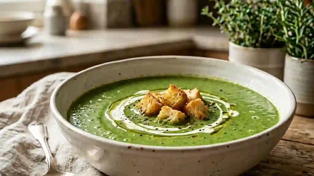 Velouté d'épinards onctueux à la crème - Photo de présentation