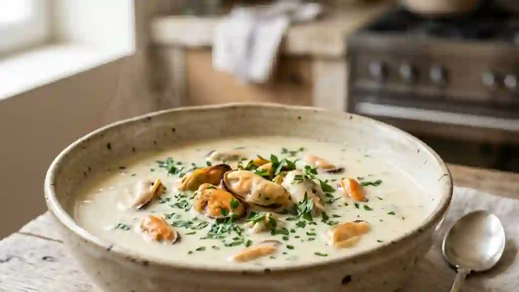 Velouté de Moules Soyeux au Persil - Photo de présentation