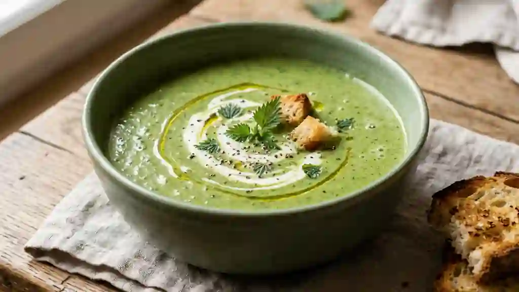 Velouté d'orties sauvage et onctueux - Photo de présentation