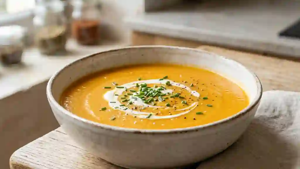 Velouté de carottes soyeux et onctueux - Photo de présentation