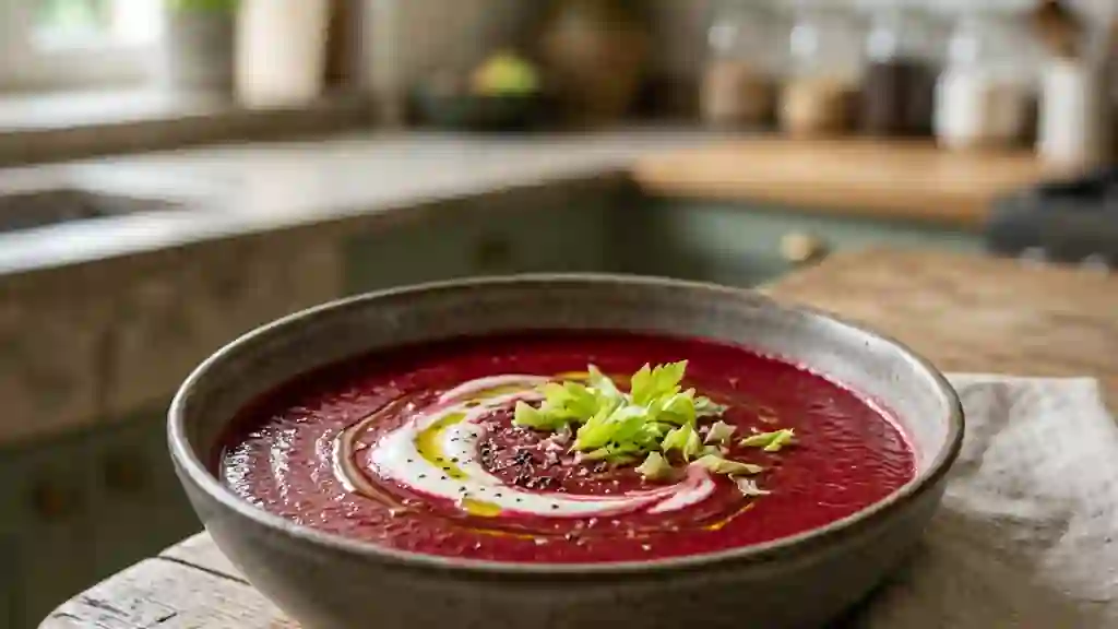 Velouté onctueux betterave et céleri-rave - Photo de présentation