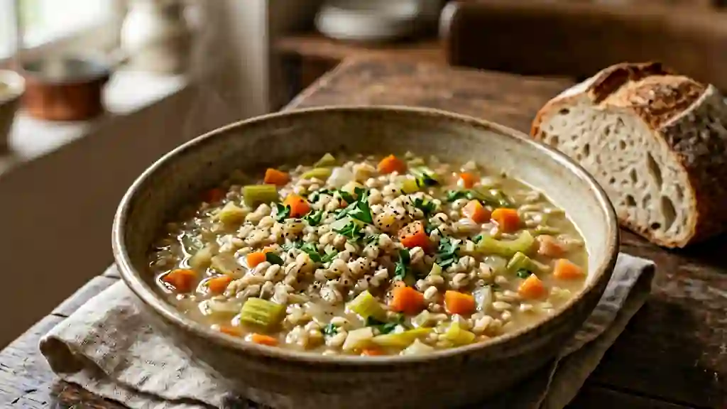 Potage Grisonnais Onctueux à l'Orge Perlée - Photo de présentation