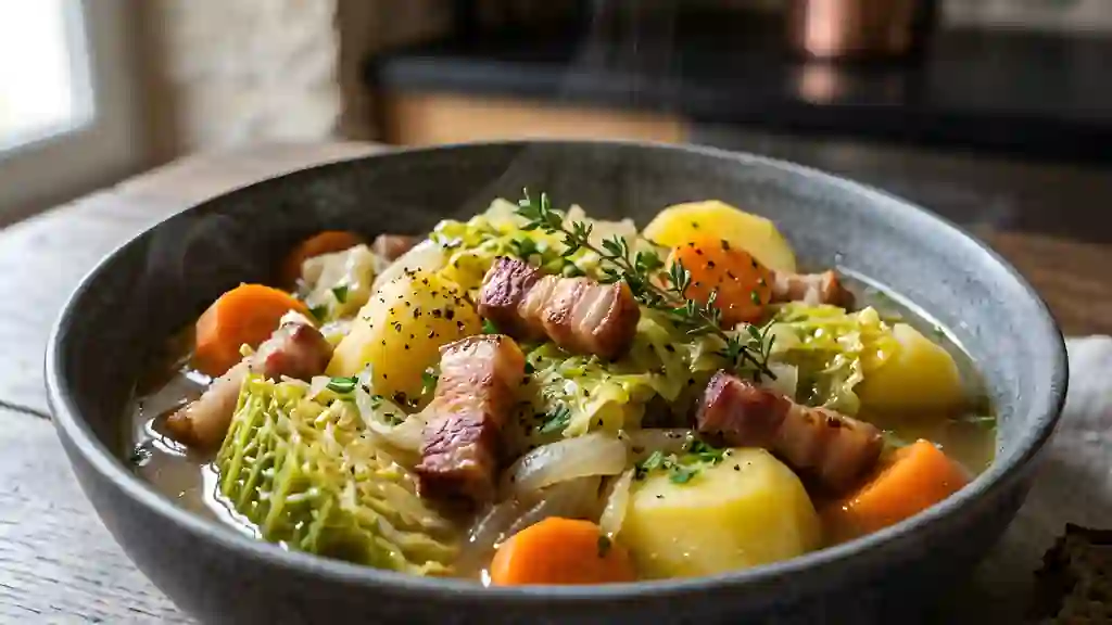 Potée au Chou Vert et Lard Fumé - Photo de présentation