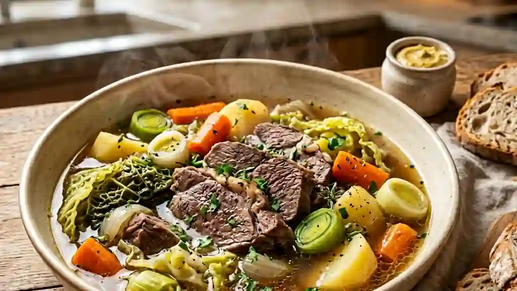 Potée de bœuf fondante au chou vert - Photo de présentation