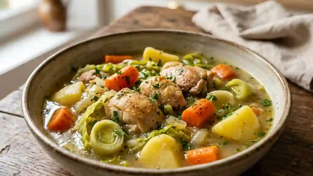 Potée de poulet fondante aux légumes - Photo de présentation