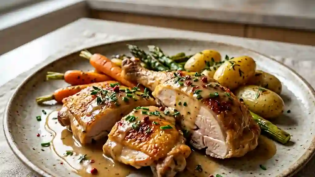 Poularde fondante au Champagne - Photo de présentation