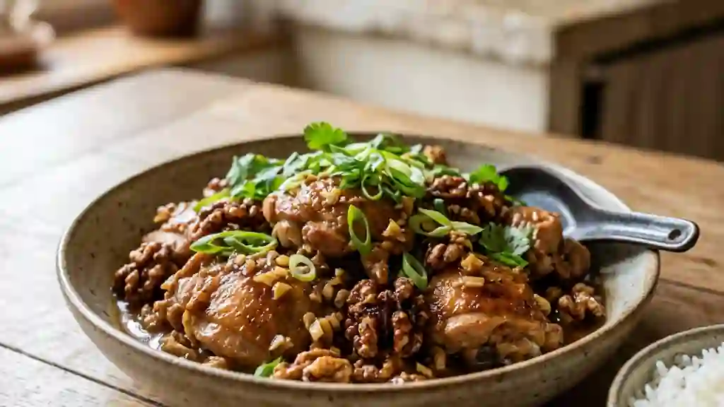 Poule aux Noix Croquante et Gingembre - Photo de présentation
