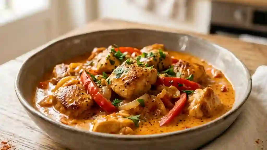 Poulet à la Hongroise Fondant au Paprika - Photo de présentation