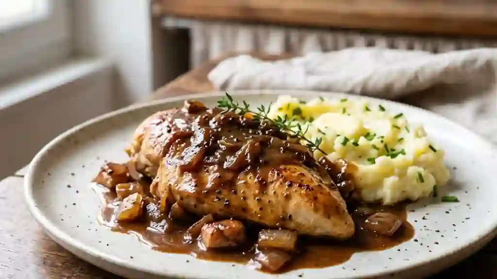 Suprêmes de Poulet Crémeux au Café Fort - Photo de présentation